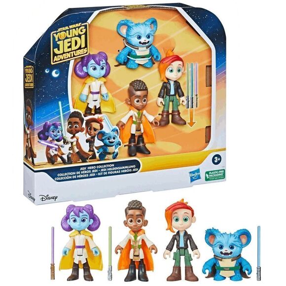 SOLD-Star Wars Collectible kids Jedi Action Figure Sets, 4"H, 4 Count - Picture 1 of 1